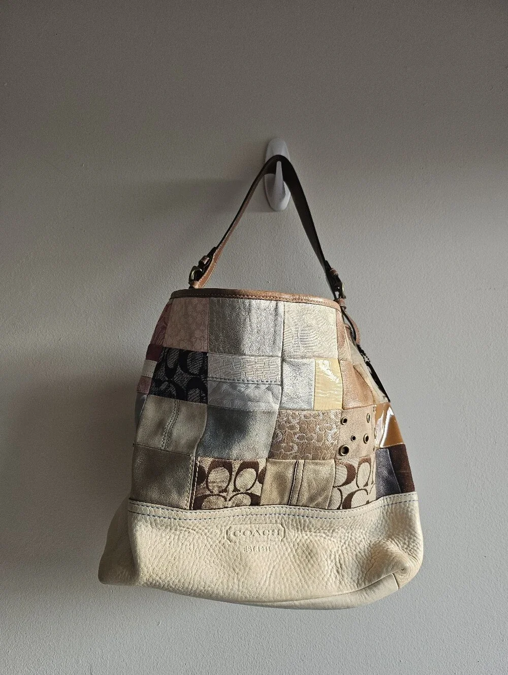 Vintage Y2K Coach Patchwork Satchel